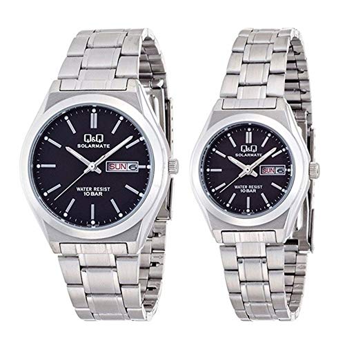 [シチズン Q&Q] ソーラー ペアウォッチ 軽い 防水 チープ シチズン メンズ レディース 腕時計 [国内正規品]H010H011-202